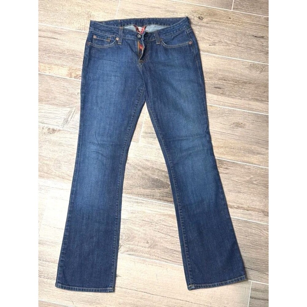 Lucky Brand Lola Boot Cut Jeans Womens 4/27 Dark Wash USA Made